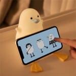 Schattig Eendje Lamp 9,5x8,5x12,5 cm Met Timer Nachtlampen