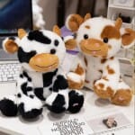 Schattige Koe Knuffel Nachtlampje 20-25 cm Zwarte of Bruine Vlekjes Nachtlampen