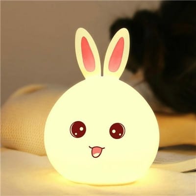 Schattige Siliconen Konijn USB Lamp Nachtlampen