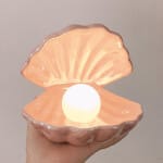 Schelpvormig Nachtlampje 15x15x17 cm Ocean Design Nachtlampen