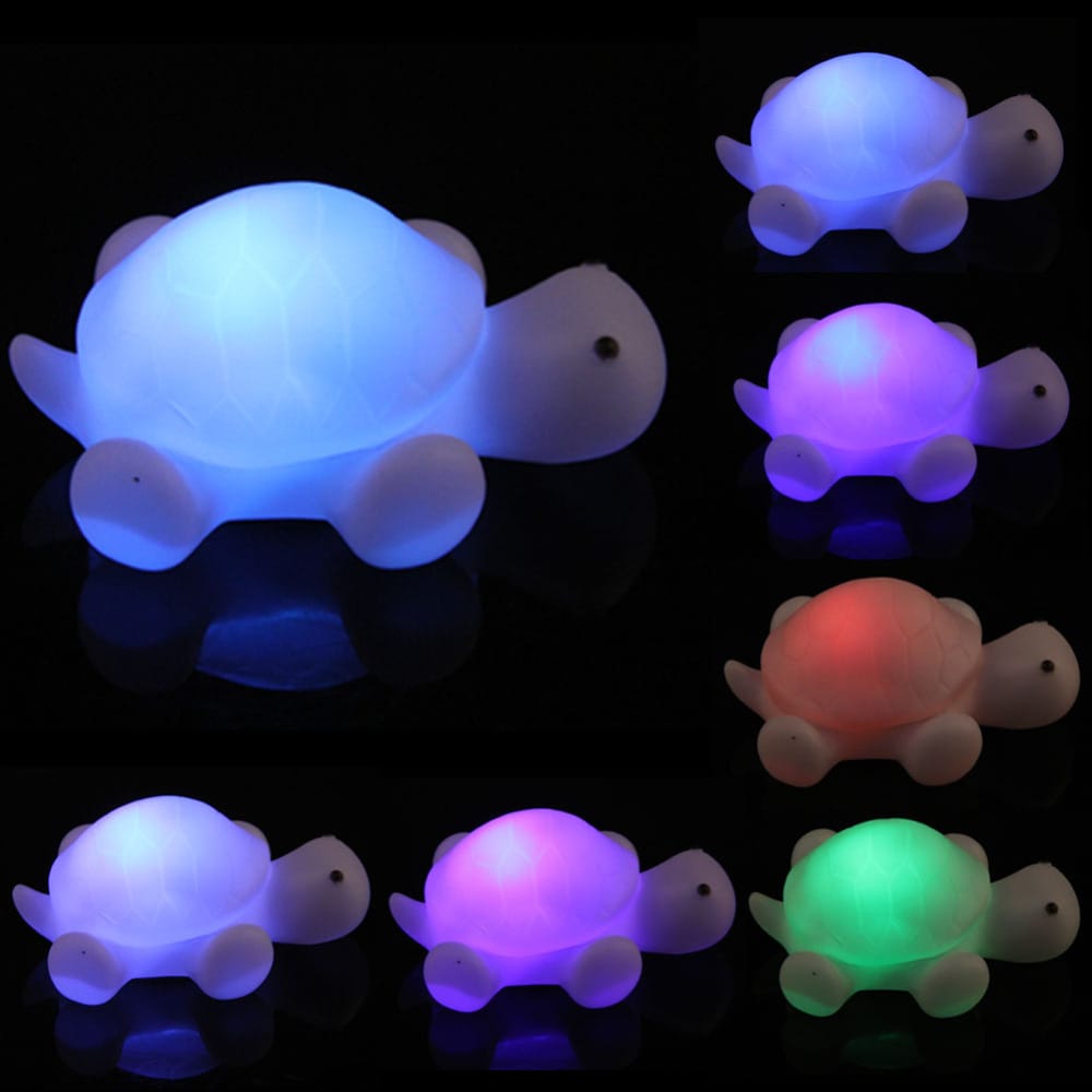 Schildpad Nachtlampje 20 cm Kleuren Nachtlampen
