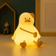 Siliconen Eendennachtlampje Geel DuckyLight USB Oplaadbaar
