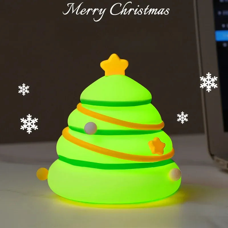 Siliconen Kerstboom Nachtlampje Nachtlampen