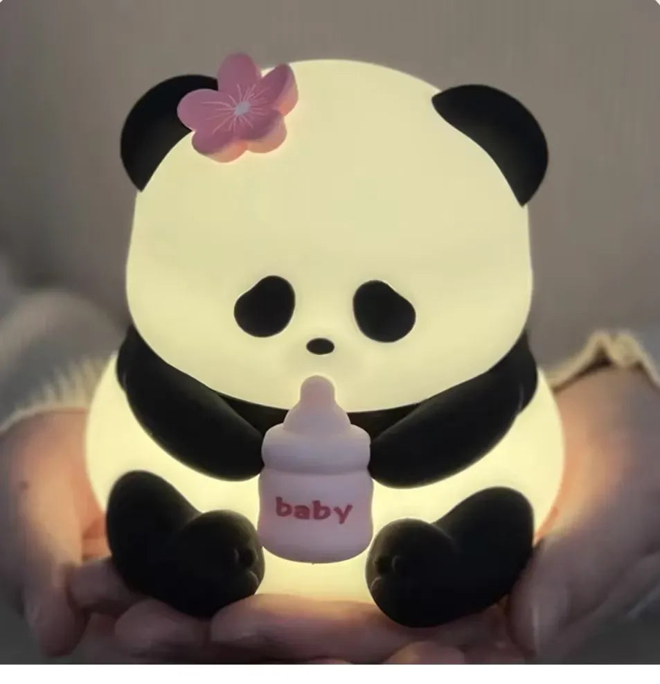 Siliconen Panda Nachtlampje LED Nachtlampen