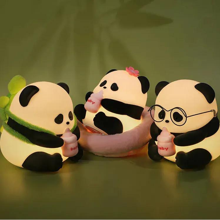 Siliconen Panda Nachtlampje LED Nachtlampen
