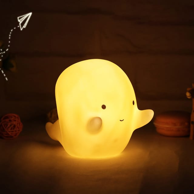 Siliconen Spook Nachtlampje 15x8 cm Kinderen Nachtlampen