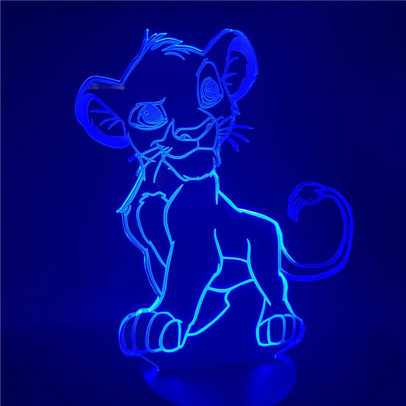Simba 3D LED lamp 20 cm Nachtlampen
