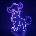 Simba 3D LED lamp 20 cm Nachtlampen