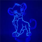 Simba 3D LED lamp 20 cm Nachtlampen