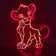 Simba 3D LED Nachtlampje