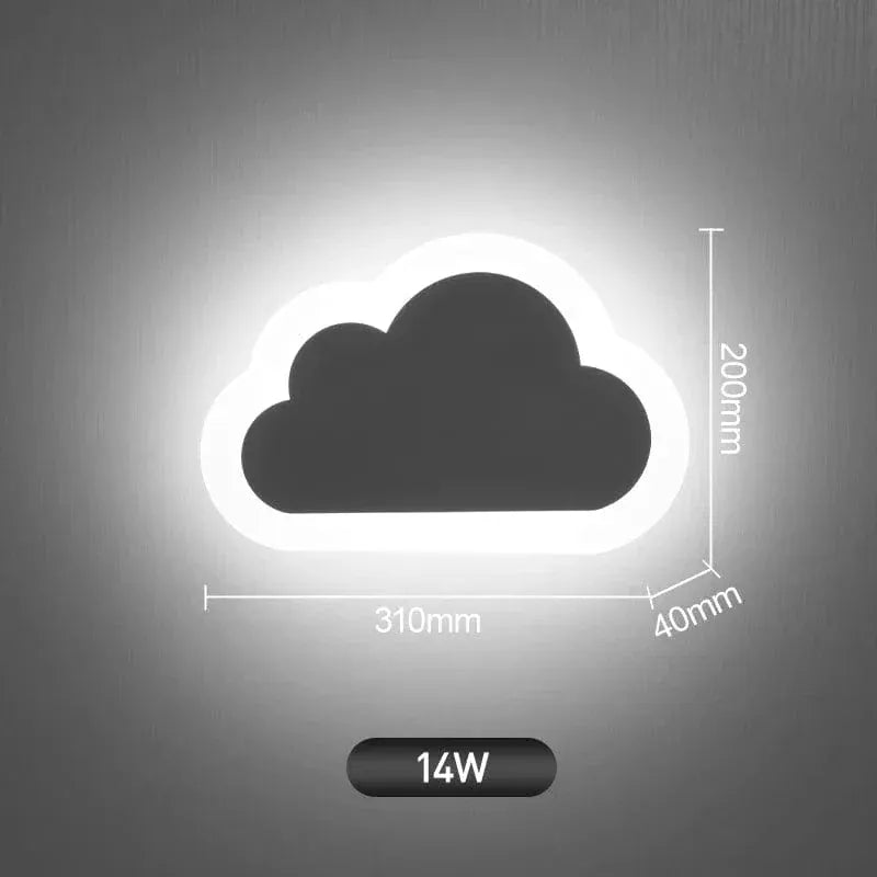 SkyWallGlow Wolk Wandlampje Warm Wit 10W Model Nachtlampen