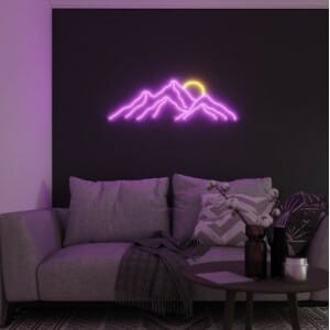 Slaapkamer Bergnachtlampje 89 x 106.6 mm LED Nachtlampen