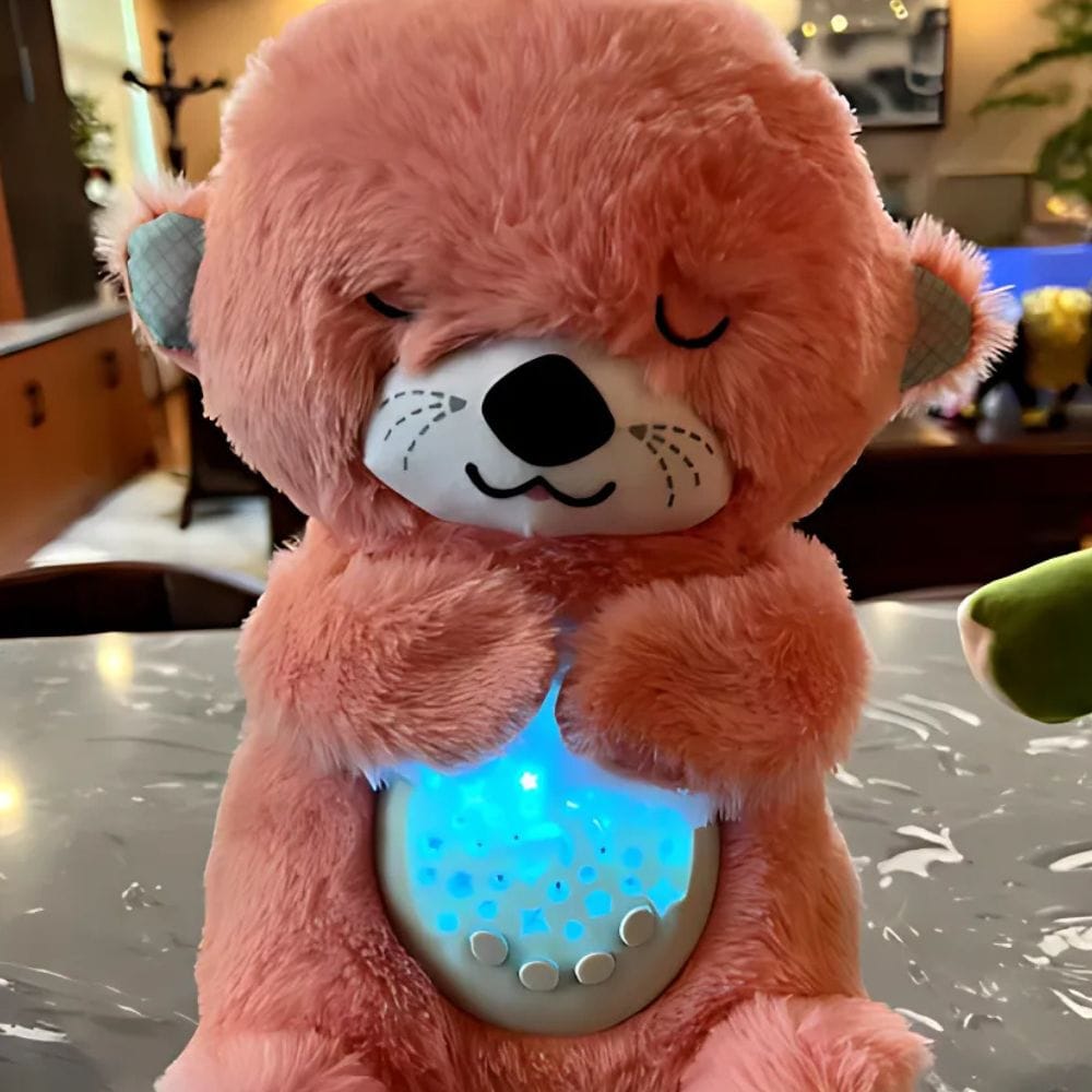 Slapende Otter Knuffel Nachtlampje 30 cm Nachtlampen