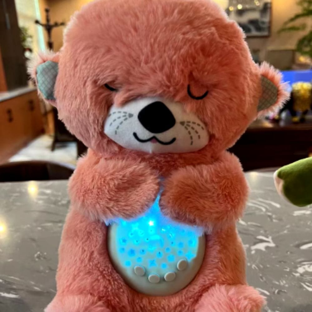 Slapende Otter Knuffel Nachtlampje 30 cm Nachtlampen