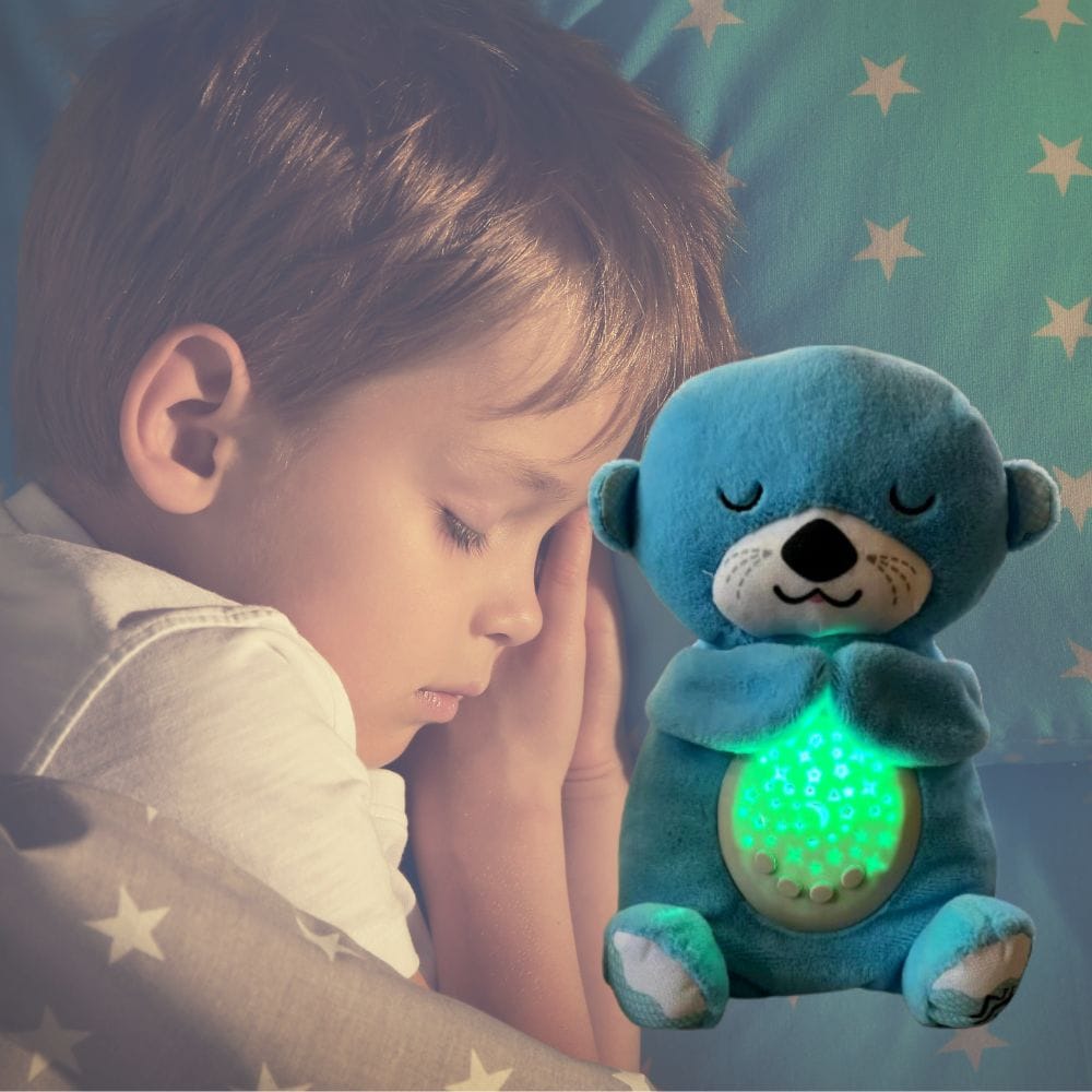 Slapende Otter Knuffel Nachtlampje 30 cm Nachtlampen