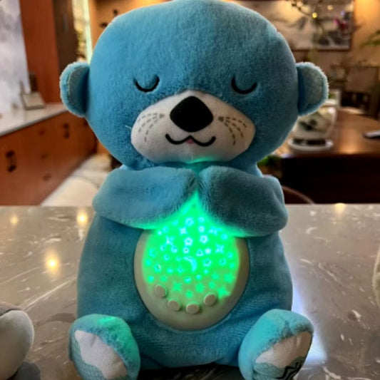 Slapende Otter Knuffel Nachtlampje 30 cm Nachtlampen