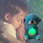 Slapende Otter Knuffel Nachtlampje 30 cm Nachtlampen