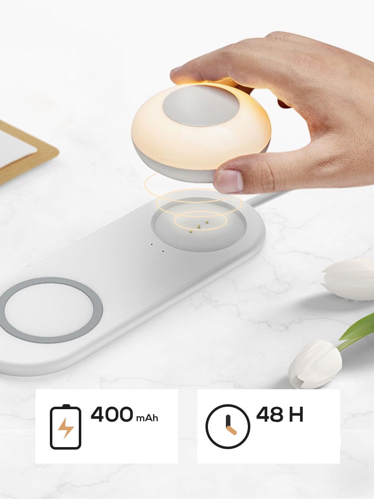 Slimme LED Nachtlampje Met USB Sensor En Oplader 21x8x3,6 cm Nachtlampen