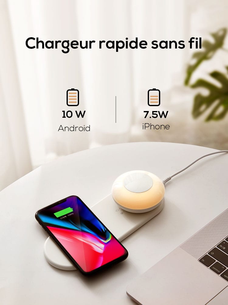 Slimme LED Nachtlampje Met USB Sensor En Oplader 21x8x3,6 cm Nachtlampen