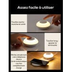 Slimme LED Nachtlampje Met USB Sensor En Oplader 21x8x3,6 cm Nachtlampen