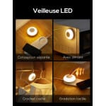 Slimme LED Nachtlampje Met USB Sensor En Oplader 21x8x3,6 cm Nachtlampen