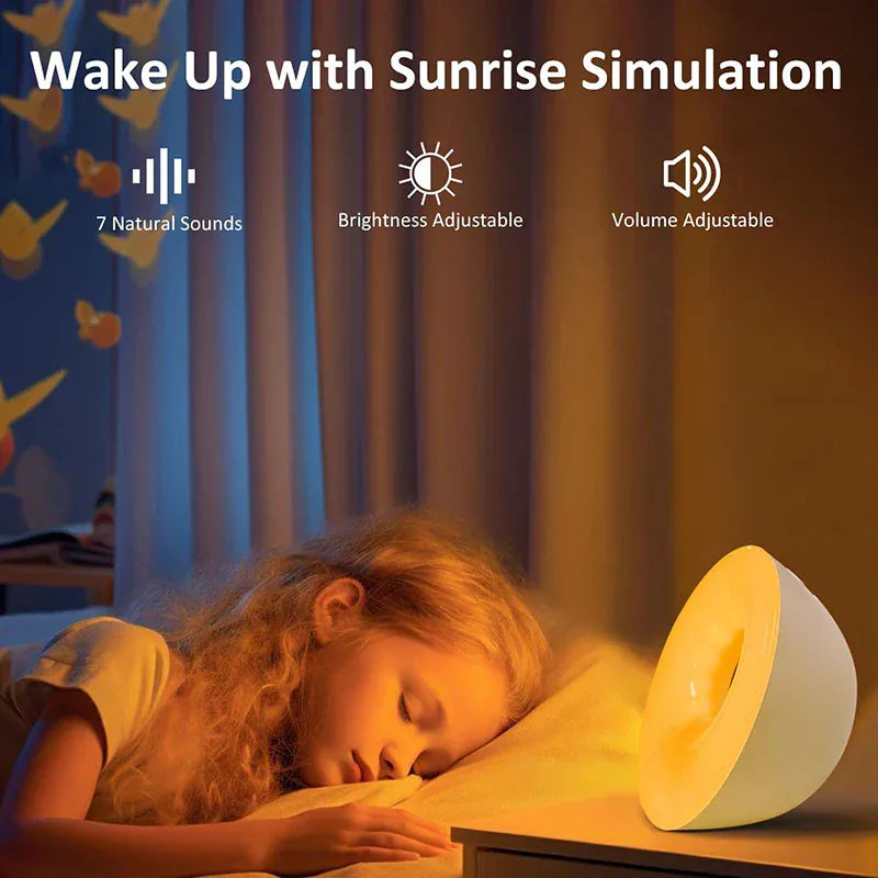 SoundRise Bluetooth Luidspreker Wekker Met Zonsopgang Nachtlampen
