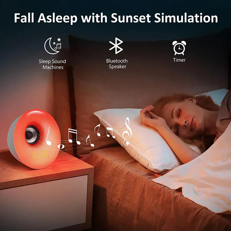 SoundRise Bluetooth Luidspreker Wekker Met Zonsopgang Nachtlampen