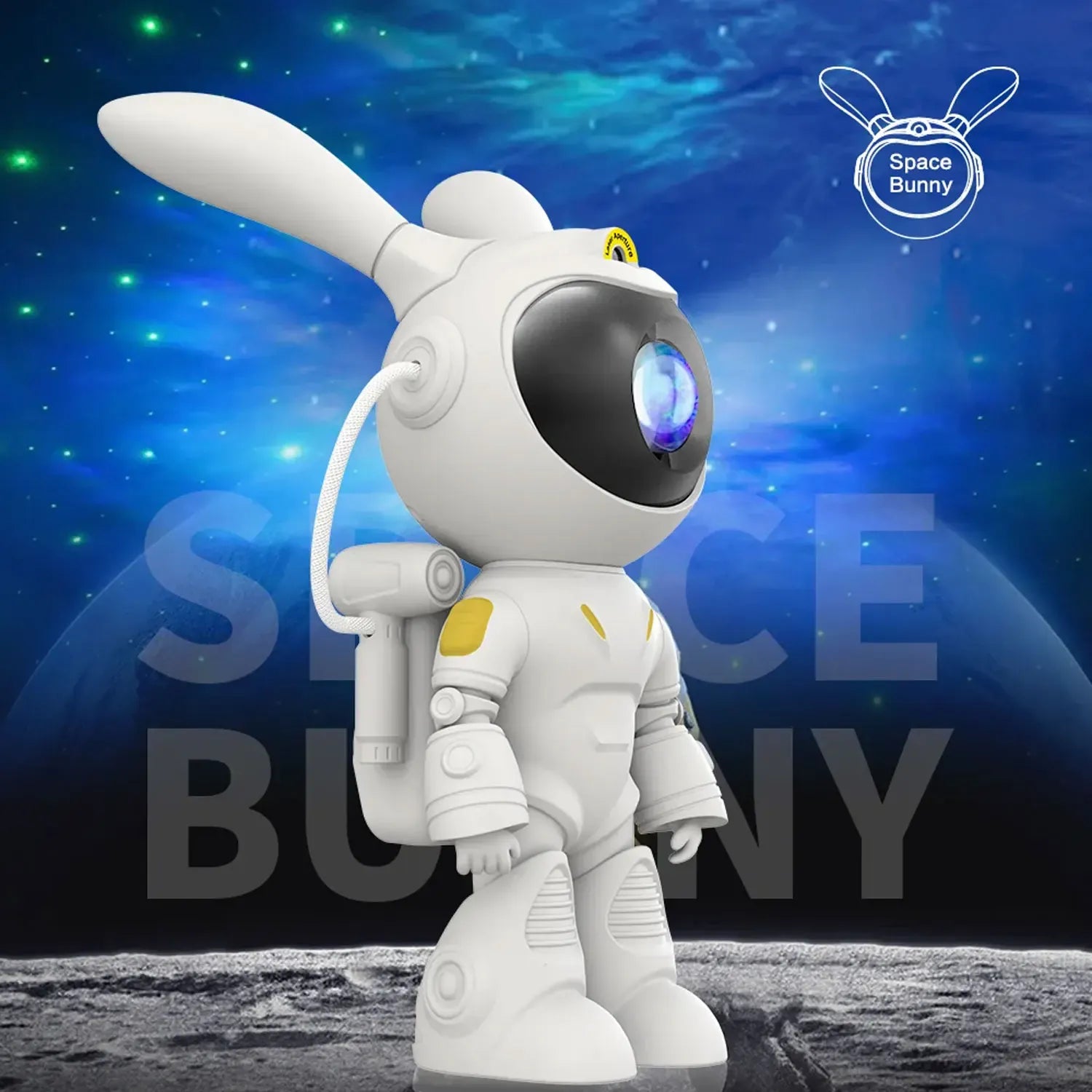 SpaceRabbit Astronaut Konijn Nachtprojector Met Kleurrijke Sterrenhemel Nachtlampen