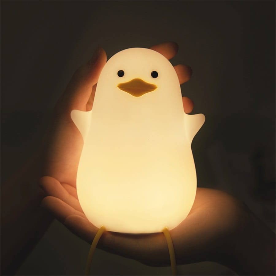 Speelse Siliconen Kuiken Lamp 12x6cm Met Tactiele Sensor Nachtlampen