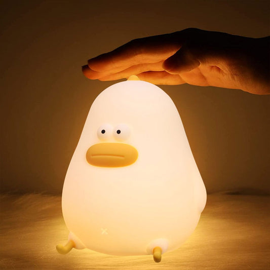 Speelse Siliconen Kuiken Lamp 12x6cm Met Tactiele Sensor Nachtlampen