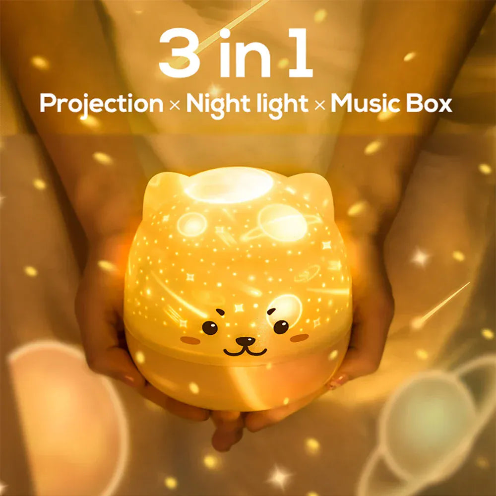 StarsCat Kat Projectielampje 3-in-1 Nachtlampen