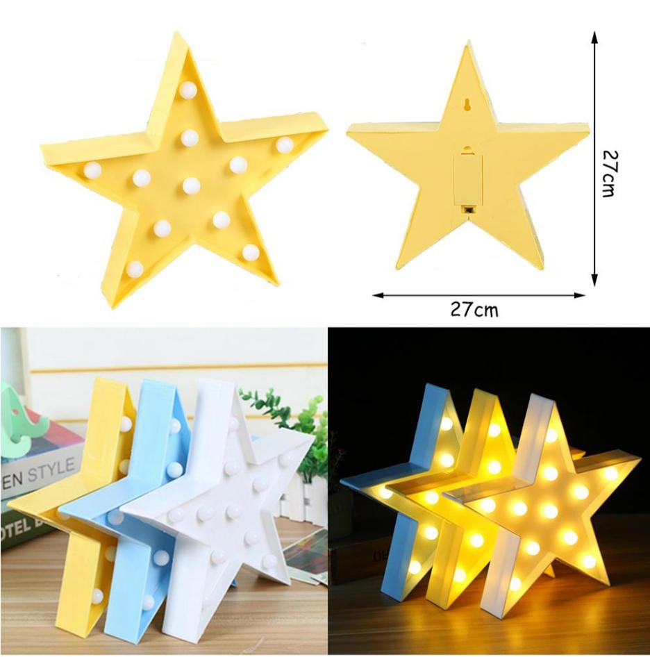 Ster Wandlamp 27x27 cm Met LED Nachtlampen