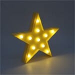 Ster Wandlamp 27x27 cm Met LED Nachtlampen