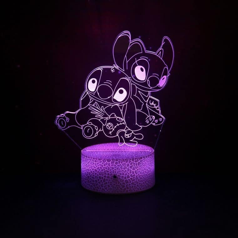 Stitch Disney 3D LED Nachtlampje Kleurveranderend Voor Slaapkamer Nachtlampen