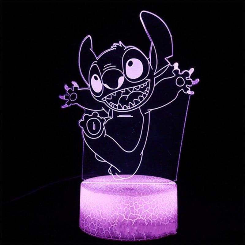 Stitch Disney 3D LED Nachtlampje Kleurveranderend Voor Slaapkamer Nachtlampen