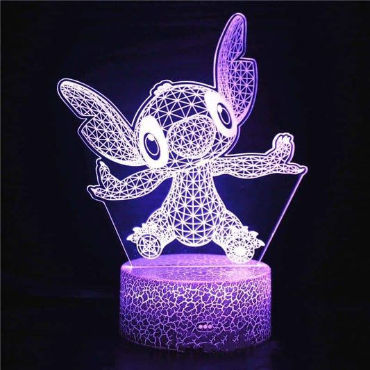 Stitch Disney 3D LED Nachtlampje Kleurveranderend Voor Slaapkamer Nachtlampen