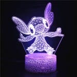 Stitch Disney 3D LED Nachtlampje Kleurveranderend Voor Slaapkamer Nachtlampen