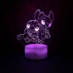 Stitch Disney 3D LED Nachtlampje Kleurveranderend Voor Slaapkamer Nachtlampen