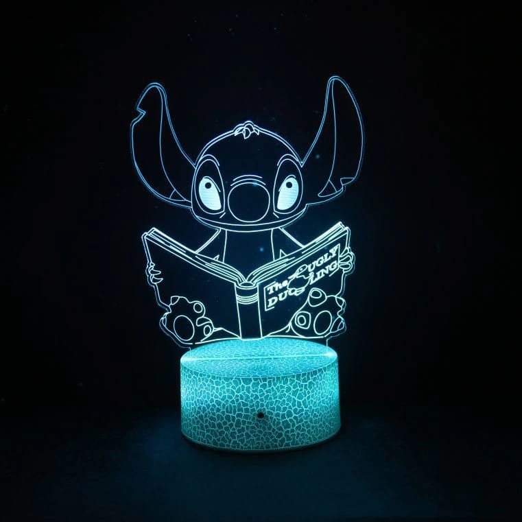 Stitch Disney 3D LED Nachtlampje Nachtlampen