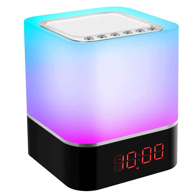 Tactiel Bluetooth Luidspreker Nachtlampje Draagbaar 10x10x12 cm Nachtlampen