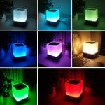Tactiel Bluetooth Luidspreker Nachtlampje Draagbaar 10x10x12 cm Nachtlampen
