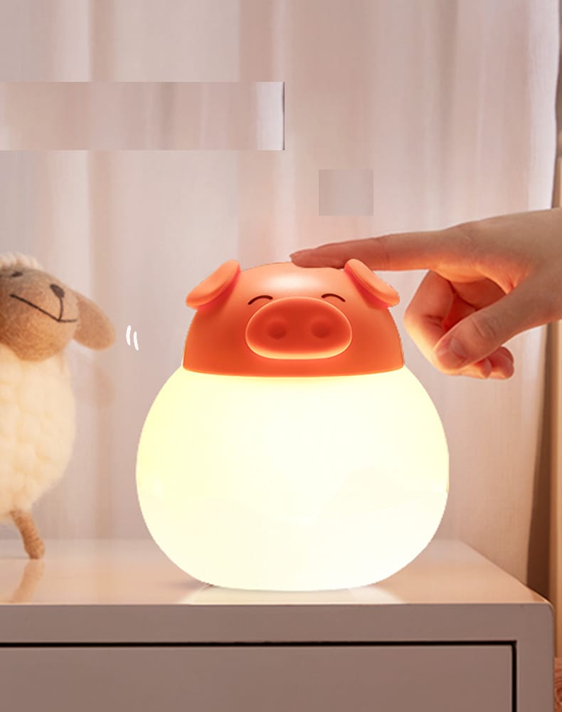 Tactiel Varken LED Nachtlampje Nachtlampen