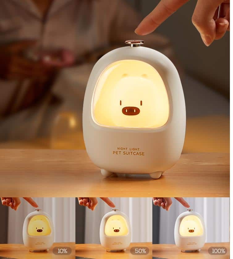 Tactiele Dieren LED Nachtlamp 12 cm Nachtlampen