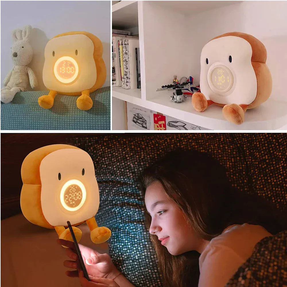 Toast Knuffeldier Wekker ToastiRise Nachtlampen