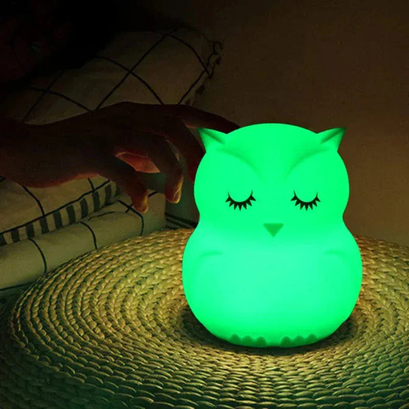 Uil Nachtlampje OwlGlow RGB LED Nachtlampen