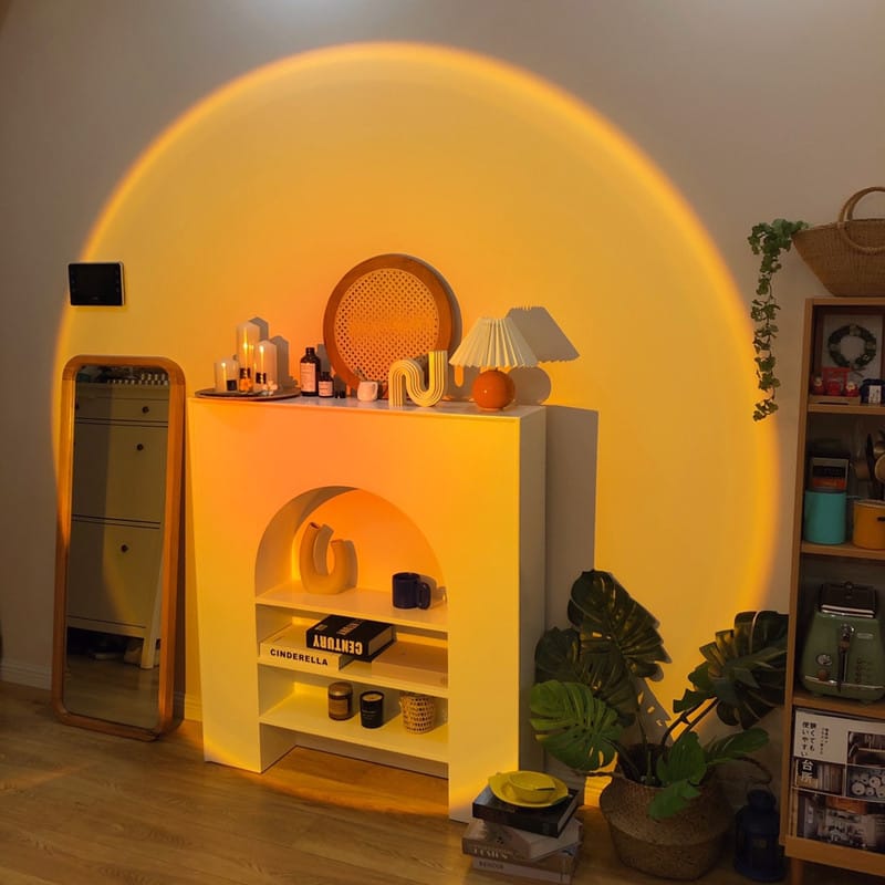 USB LED Regenboog Projectorlamp Nachtlampen