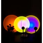 USB LED Regenboog Projectorlamp Nachtlampen