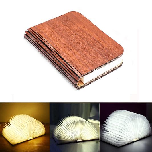 USB Oplaadbaar Boeklampje Open Boek Nachtlampen