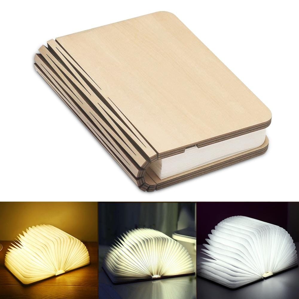 USB Oplaadbaar Boeklampje Open Boek Nachtlampen