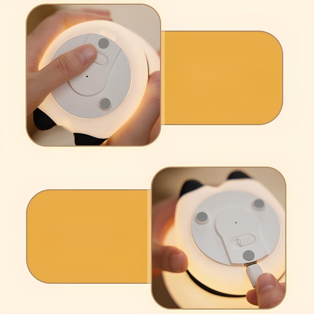 USB Oplaadbaar Panda Nachtlampje Nachtlampen